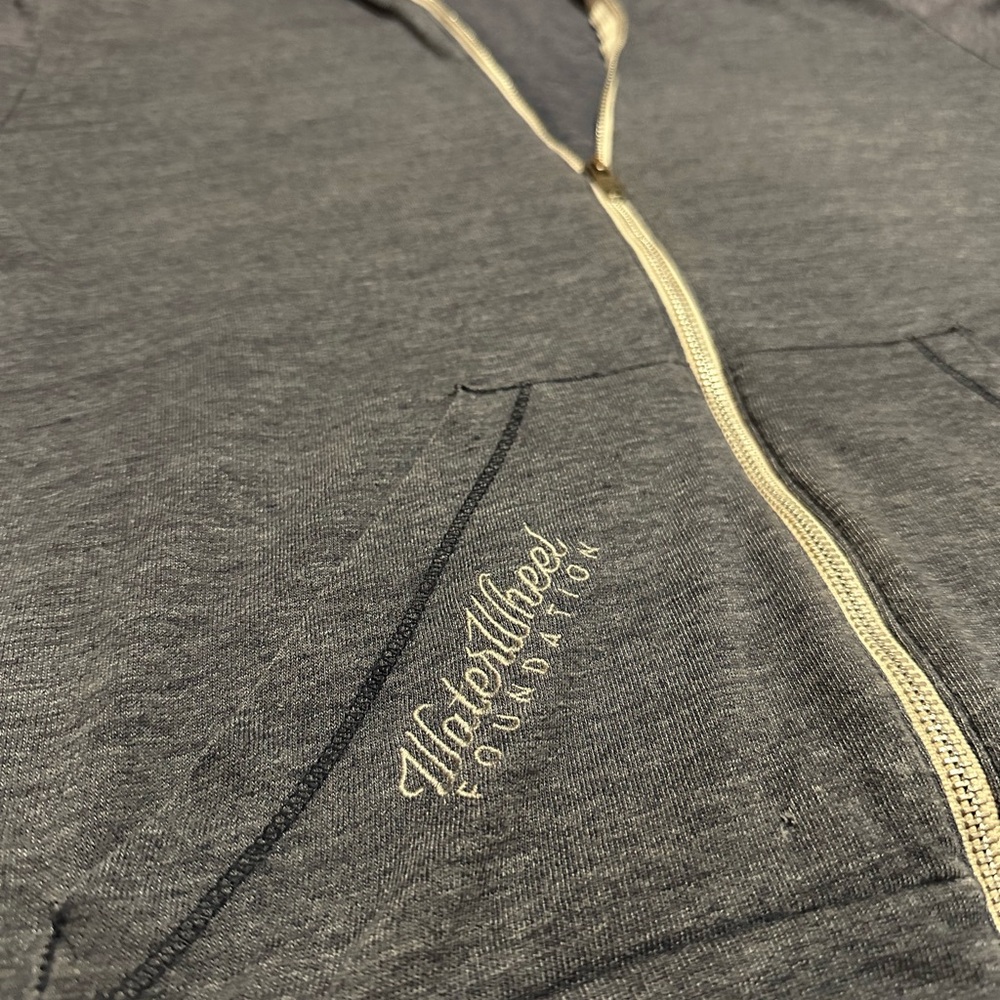 Waterwheel Foundation (Phish) zip up hoodie, blue - unisex medium